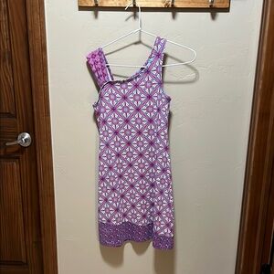 Title Nine Pink and Purple Patterned Dress